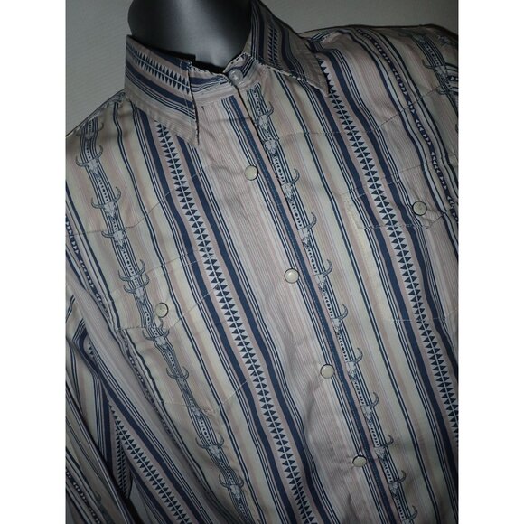 Cedar Rose Pearl Snap Western Shirt Women L New Cowgirl Rodeo Skull Cowboy - Picture 5 of 8